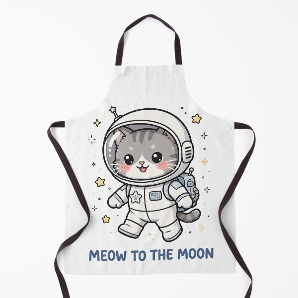 Item preview, Meow to the Moon - Funny Cat Astronaut Space Pun designed and sold by Visual Dept..