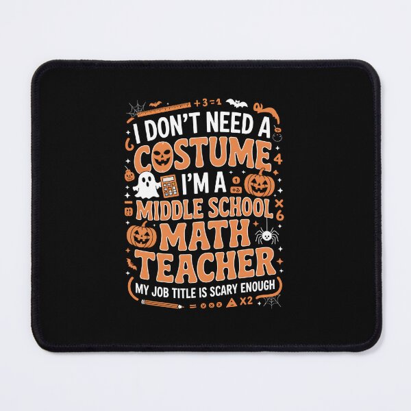 Item preview, Middle School Math Teacher Halloween Scary Job Title Costume Gift designed and sold by limanol.