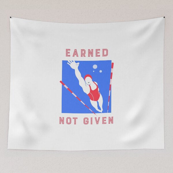 Item preview, Earned Not Given Women's Swimming T-shirt designed and sold by OhThatTee.