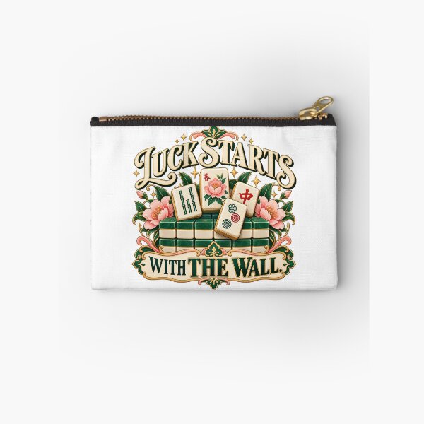 Item preview, Luck Starts With The Wall Mahjong designed and sold by Quirkloomstudio.