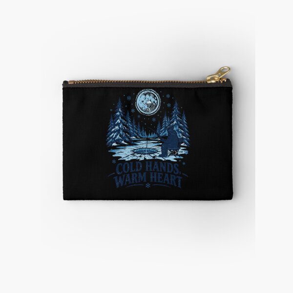 Item preview, Cold Hands Warm Heart, Winter ice Fishing tshirt designed and sold by MalwasBasket.
