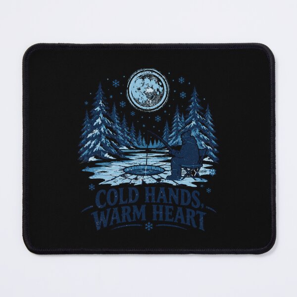 Item preview, Cold Hands Warm Heart, Winter ice Fishing tshirt designed and sold by MalwasBasket.