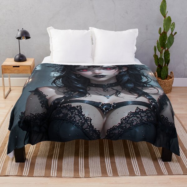 Item preview, Hot Halloween Anime Babe Goth Mommy Waifu Woman designed and sold by Your New Fixation.