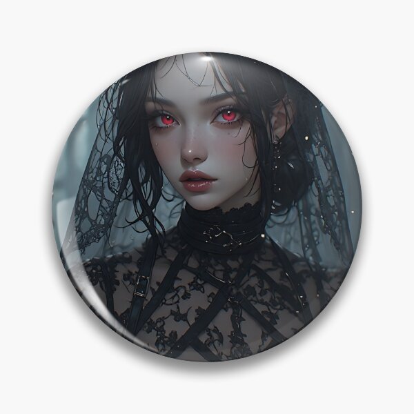 Item preview, Hot Halloween Anime Babe Goth Mommy Waifu Woman designed and sold by Your New Fixation.