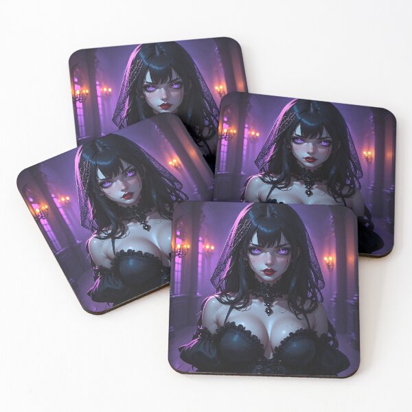 Item preview, Hot Halloween Anime Babe Goth Mommy Waifu Woman designed and sold by Your New Fixation.