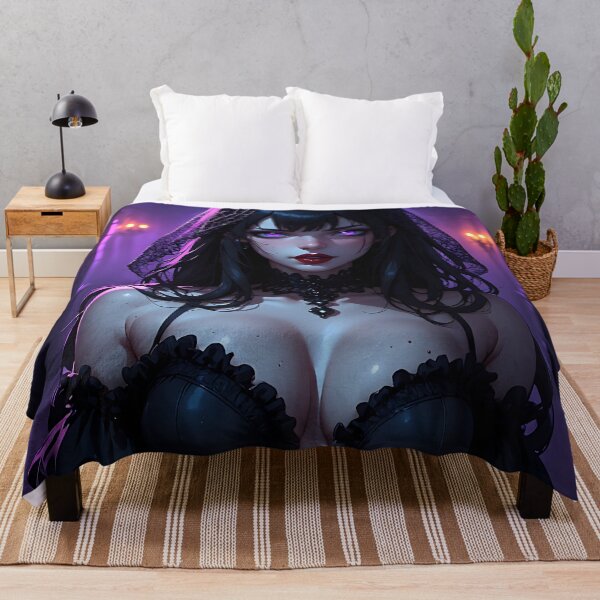 Item preview, Hot Halloween Anime Babe Goth Mommy Waifu Woman designed and sold by Your New Fixation.