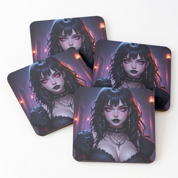 Item preview, Hot Halloween Anime Babe Goth Mommy Waifu Woman designed and sold by Your New Fixation.