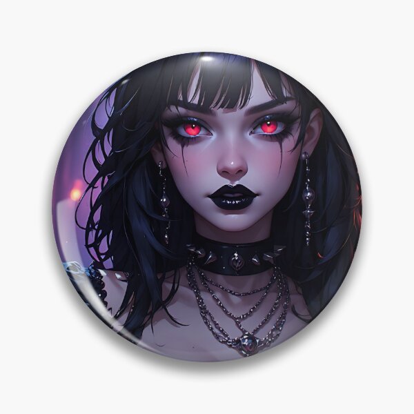 Item preview, Hot Halloween Anime Babe Goth Mommy Waifu Woman designed and sold by Your New Fixation.
