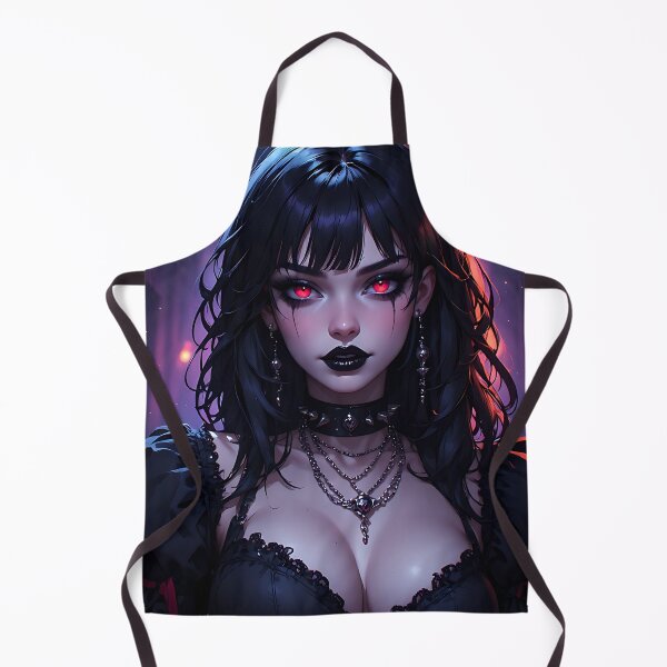 Item preview, Hot Halloween Anime Babe Goth Mommy Waifu Woman designed and sold by Your New Fixation.