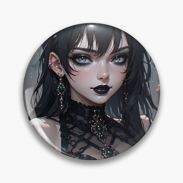 Item preview, Hot Halloween Anime Babe Goth Mommy Waifu Woman designed and sold by Your New Fixation.