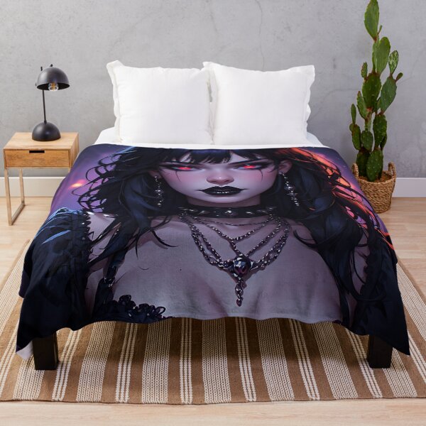 Item preview, Hot Halloween Anime Babe Goth Mommy Waifu Woman designed and sold by Your New Fixation.