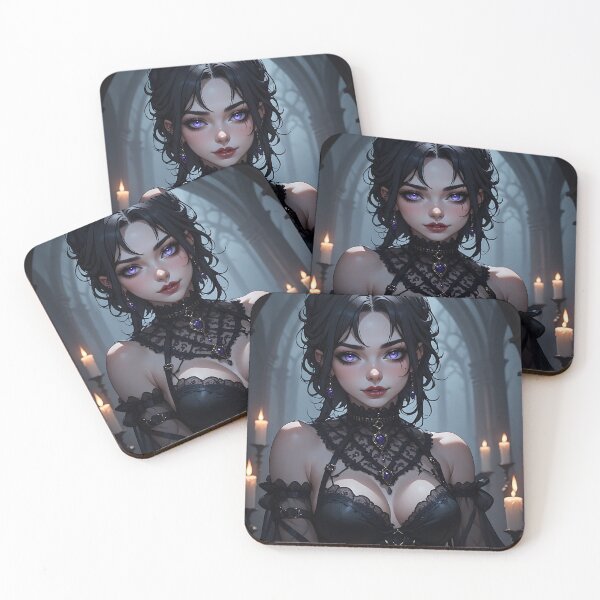 Item preview, Hot Halloween Anime Babe Goth Mommy Waifu Woman designed and sold by Your New Fixation.