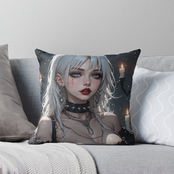 Item preview, Hot Halloween Anime Babe Goth Mommy Waifu Woman designed and sold by Your New Fixation.