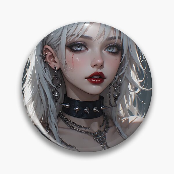 Item preview, Hot Halloween Anime Babe Goth Mommy Waifu Woman designed and sold by Your New Fixation.
