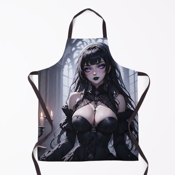 Item preview, Hot Halloween Anime Babe Goth Mommy Waifu Woman designed and sold by Your New Fixation.