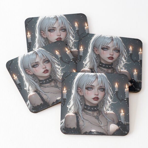 Item preview, Hot Halloween Anime Babe Goth Mommy Waifu Woman designed and sold by Your New Fixation.