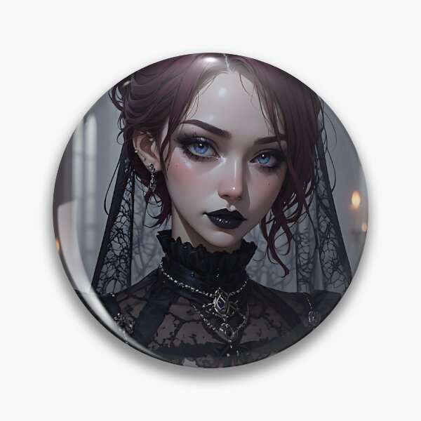 Item preview, Hot Halloween Anime Babe Goth Mommy Waifu Woman designed and sold by Your New Fixation.