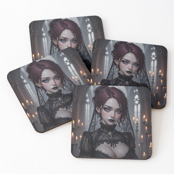 Item preview, Hot Halloween Anime Babe Goth Mommy Waifu Woman designed and sold by Your New Fixation.