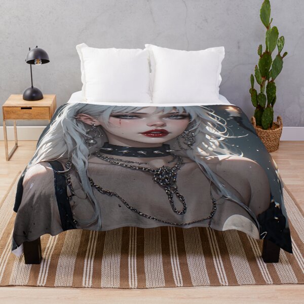 Item preview, Hot Halloween Anime Babe Goth Mommy Waifu Woman designed and sold by Your New Fixation.