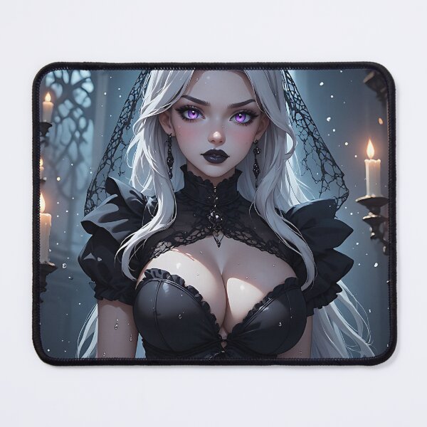 Item preview, Hot Halloween Anime Babe Goth Mommy Waifu Woman designed and sold by Your New Fixation.