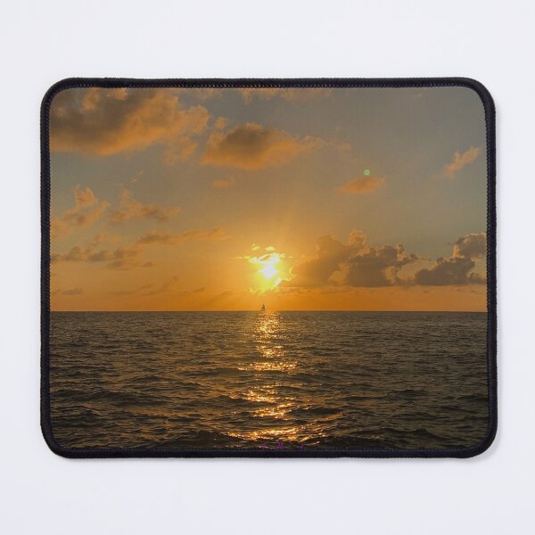 Item preview, ocean sunset with sailboat and reflections designed and sold by holland.mcd4.