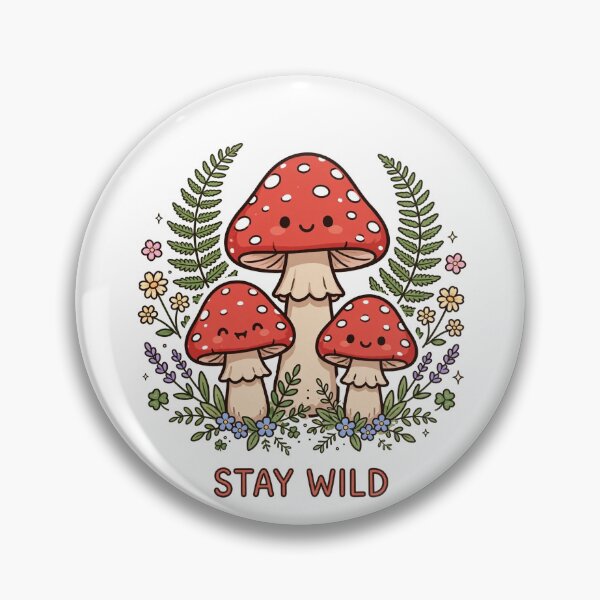 Item preview, Stay Wild - Cottagecore Mushroom Forest Design designed and sold by Visual Dept..