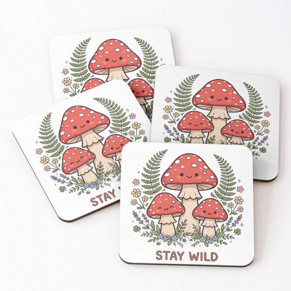 Item preview, Stay Wild - Cottagecore Mushroom Forest Design designed and sold by Visual Dept..