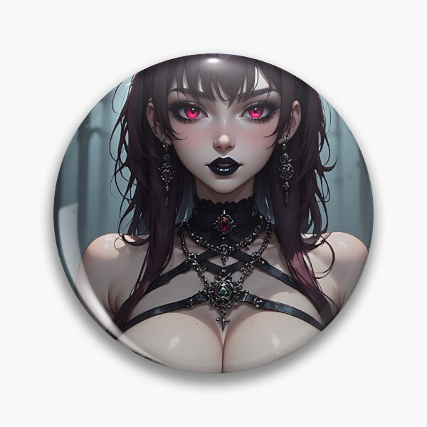 Item preview, Hot Halloween Anime Babe Goth Mommy Waifu Woman designed and sold by Your New Fixation.