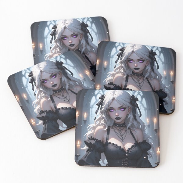 Item preview, Hot Halloween Anime Babe Goth Mommy Waifu Woman designed and sold by Your New Fixation.