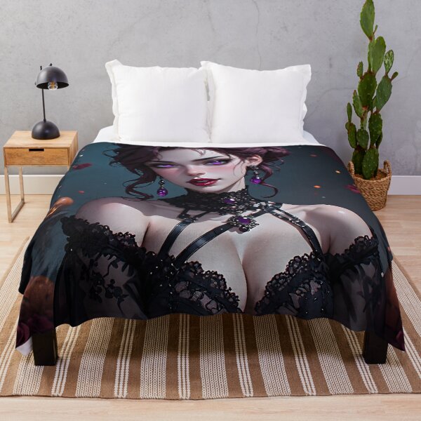Item preview, Hot Halloween Anime Babe Goth Mommy Waifu Woman designed and sold by Your New Fixation.