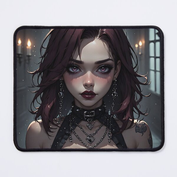 Item preview, Hot Halloween Anime Babe Goth Mommy Waifu Woman designed and sold by Your New Fixation.