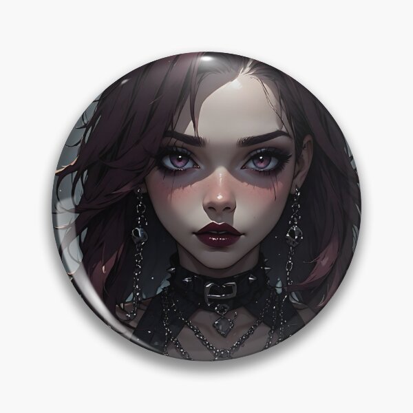 Item preview, Hot Halloween Anime Babe Goth Mommy Waifu Woman designed and sold by Your New Fixation.