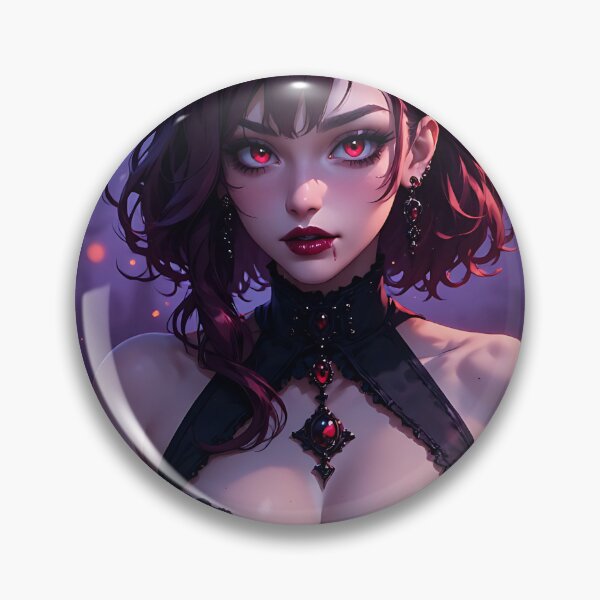 Item preview, Hot Halloween Anime Babe Goth Mommy Waifu Woman designed and sold by Your New Fixation.