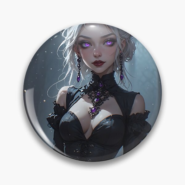 Item preview, Hot Halloween Anime Babe Goth Mommy Waifu Woman designed and sold by Your New Fixation.