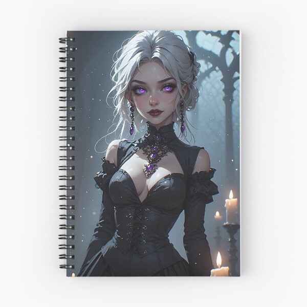 Item preview, Hot Halloween Anime Babe Goth Mommy Waifu Woman designed and sold by Your New Fixation.