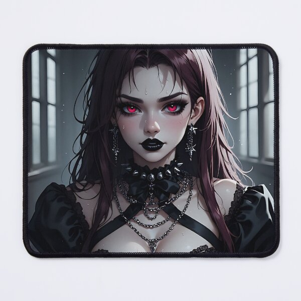 Item preview, Hot Halloween Anime Babe Goth Mommy Waifu Woman designed and sold by Your New Fixation.