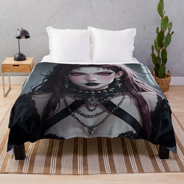 Item preview, Hot Halloween Anime Babe Goth Mommy Waifu Woman designed and sold by Your New Fixation.