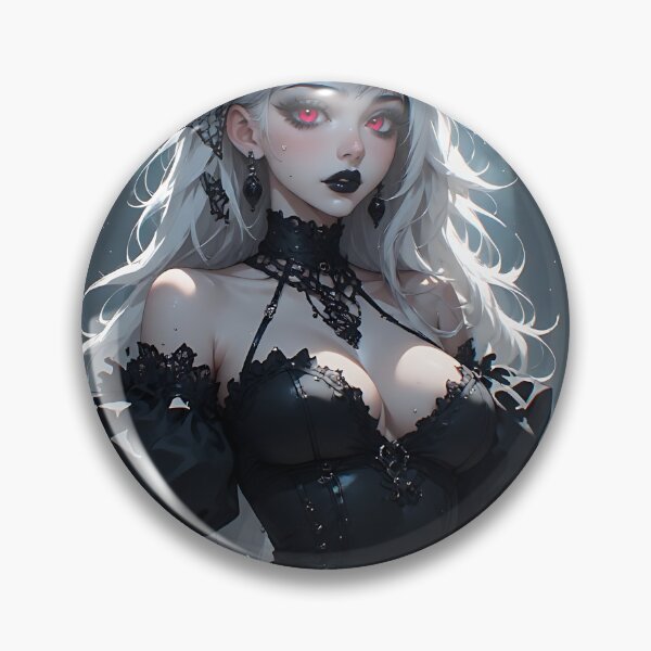 Item preview, Hot Halloween Anime Babe Goth Mommy Waifu Woman designed and sold by Your New Fixation.