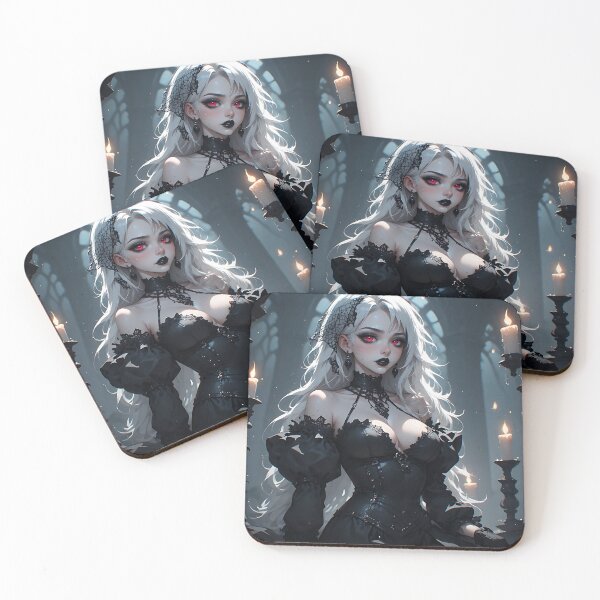 Item preview, Hot Halloween Anime Babe Goth Mommy Waifu Woman designed and sold by Your New Fixation.