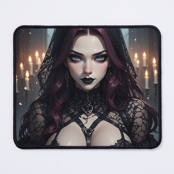 Item preview, Hot Halloween Anime Babe Goth Mommy Waifu Woman designed and sold by Your New Fixation.