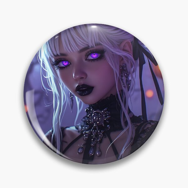 Item preview, Hot Halloween Anime Babe Goth Mommy Waifu Woman designed and sold by Your New Fixation.