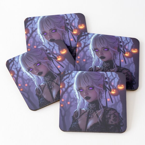 Item preview, Hot Halloween Anime Babe Goth Mommy Waifu Woman designed and sold by Your New Fixation.