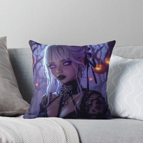 Item preview, Hot Halloween Anime Babe Goth Mommy Waifu Woman designed and sold by Your New Fixation.
