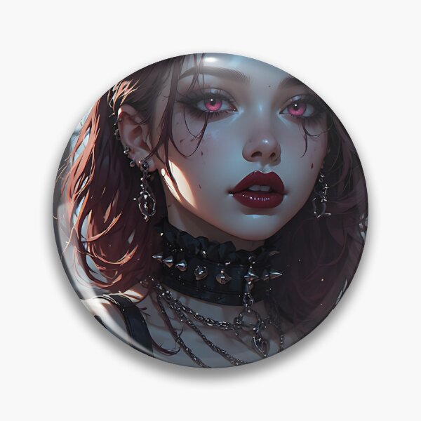 Item preview, Hot Halloween Anime Babe Goth Mommy Waifu Woman designed and sold by Your New Fixation.