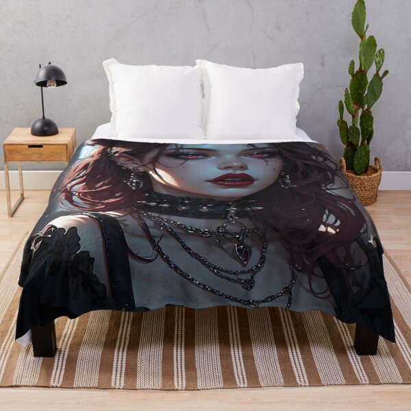 Item preview, Hot Halloween Anime Babe Goth Mommy Waifu Woman designed and sold by Your New Fixation.