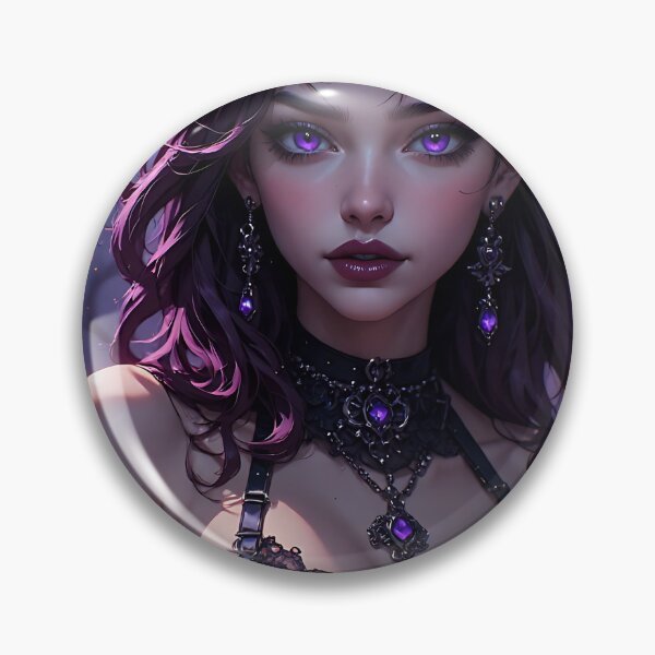 Item preview, Hot Halloween Anime Babe Goth Mommy Waifu Woman designed and sold by Your New Fixation.