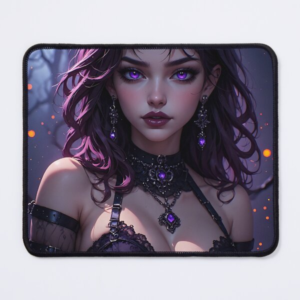 Item preview, Hot Halloween Anime Babe Goth Mommy Waifu Woman designed and sold by Your New Fixation.