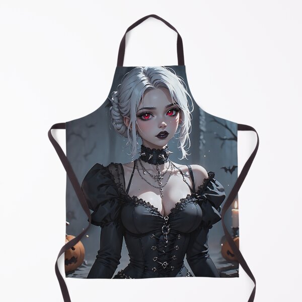 Item preview, Hot Halloween Anime Babe Goth Mommy Waifu Woman designed and sold by Your New Fixation.