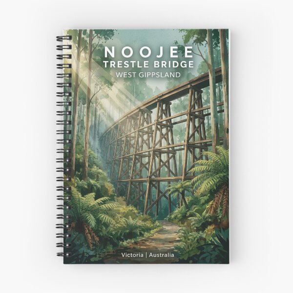 Item preview, Noojee Trestle Bridge West Gippsland Victoria designed and sold by NeighbourlyHues.