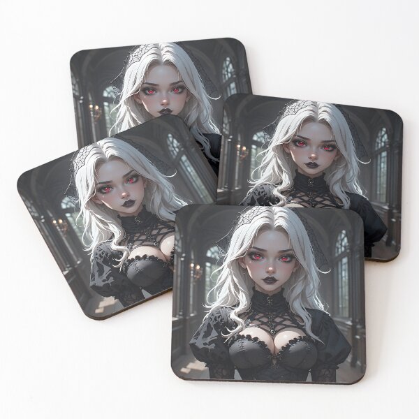 Item preview, Hot Halloween Anime Babe Goth Mommy Waifu Woman designed and sold by Your New Fixation.